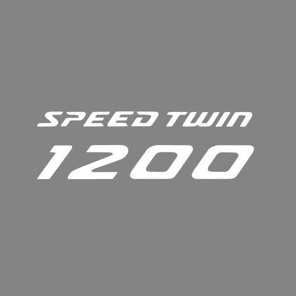 Pyramid Plastics Pyramid decals | white | triumph speed twin 1200 logo